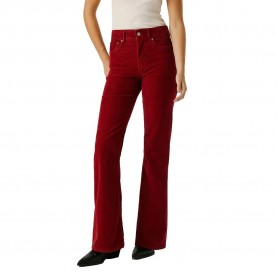 Панталони Pepe jeans Flare Willa Corduroy high waist pants - Red (Merlot Red) панталони,дамски,панталони,pepe,jeans,flare,willa,corduroy,high,waist,pants,red,(merlot,red)