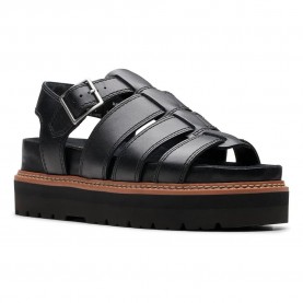 сандали,дамски,сандали,и,чехли,clarks,shoes,orianna,twist,sandals,black,leather,(black)