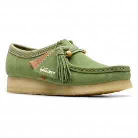 обувки,мъжки,обувки,дамски,обувки,clarks,shoes,wallabee,boat,shoes,green,(apple,suede)