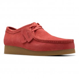 обувки,мъжки,обувки,clarks,shoes,wallabee,evo,shoes,red,(red,suede)