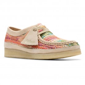 обувки,дамски,обувки,clarks,shoes,wallabee,shoes,beige,(multi,raffia)