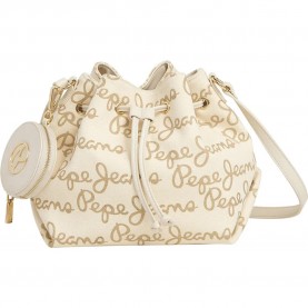 Чанта за през рамо Pepe jeans Giulia shoulder bag - Beige / White (Ivory White) чанта,за,през,рамо,всички,чанти,pepe,jeans,giulia,shoulder,bag,beige,white,(ivory,white)