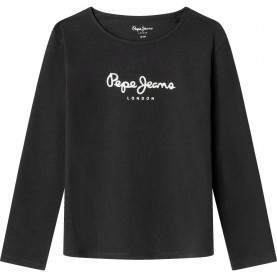 тениска,мъжки,тениски,дамски,тениски,pepe,jeans,hana,glitter,long,sleeve,t,shirt,black,(black)