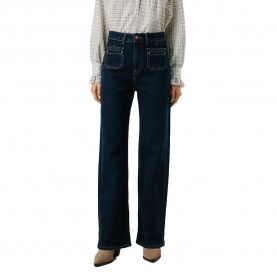 Pepe jeans Lexa Straight high waist jeans - Blue (Rinse Denim) мъжки,панталони,дамски,панталони,pepe,jeans,lexa,straight,high,waist,jeans,blue,(rinse,denim)