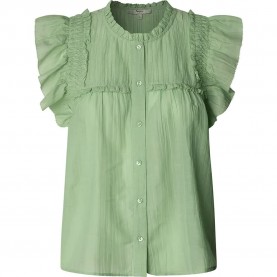 Потник Pepe jeans Libby Sleeveless Shirt - Green (Fresh Green) потник,дамски,ризи,мъжки,ризи,pepe,jeans,libby,sleeveless,shirt,green,(fresh,green)
