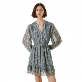 рокля,дамски,поли,и,рокли,pepe,jeans,londyn,long,sleeve,dress,blue