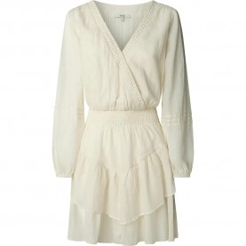 рокля,дамски,поли,и,рокли,pepe,jeans,lorenza,long,sleeve,dress,oyster,white,(beige)