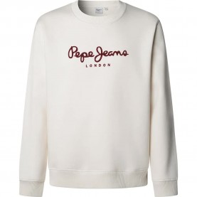 блуза,мъжки,пуловери,pepe,jeans,macbeth,plain,sweatshirt,ivory,white,(white)