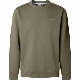 блуза,мъжки,пуловери,pepe,jeans,macbeth,small,logo,plain,sweatshirt,military,green,(green)