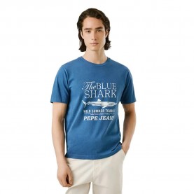 тениска,мъжки,тениски,pepe,jeans,mali,short,sleeve,t,shirt,blue,(thames,blue)