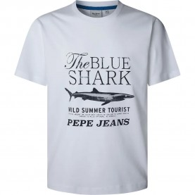 Тениска Pepe jeans Mali short sleeve T-shirt - White (White) тениска,мъжки,тениски,pepe,jeans,mali,short,sleeve,t,shirt,white,(white)