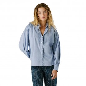 Риза с дълъг ръкав Pepe jeans Mara long sleeve shirt - Blue (Blue) риза,с,дълъг,ръкав,дамски,ризи,pepe,jeans,mara,long,sleeve,shirt,blue,(blue)