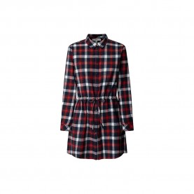 рокля,дамски,поли,и,рокли,pepe,jeans,marina,long,sleeve,dress,red,(royal,red)