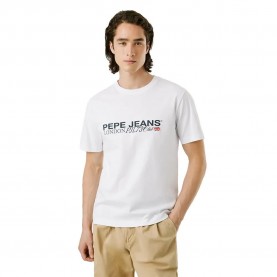 Тениска Pepe jeans Matthew short sleeve T-shirt - White (White) тениска,мъжки,тениски,pepe,jeans,matthew,short,sleeve,t,shirt,white,(white)