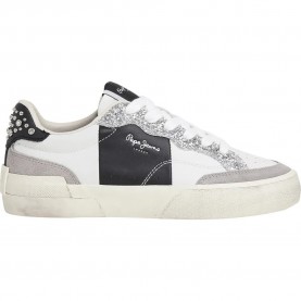 маратонки,дамски,маратонки,pepe,jeans,milan,court,trainers,silver,grey