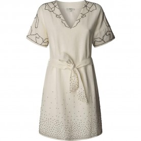 Рокля Pepe jeans Olenka short sleeve short dress - White (Whitewash White) рокля,дамски,поли,и,рокли,pepe,jeans,olenka,short,sleeve,short,dress,white,(whitewash,white)
