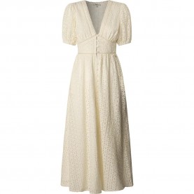 рокля,дамски,поли,и,рокли,pepe,jeans,oprah,short,sleeve,long,dress,whitewash,white,(beige)
