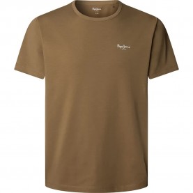 тениска,мъжки,тениски,pepe,jeans,original,basic,3n,short,sleeve,t,shirt,camel,beige,(brown)