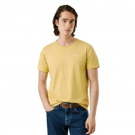 тениска,мъжки,тениски,pepe,jeans,original,basic,3n,short,sleeve,t,shirt,yellow,(cast,yellow)