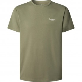 тениска,мъжки,тениски,pepe,jeans,original,basic,3n,short,sleeve,t,shirt,military,green,(green)
