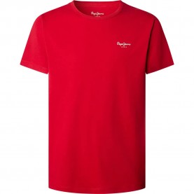 тениска,мъжки,тениски,pepe,jeans,original,basic,3n,short,sleeve,t,shirt,rugby,red,(red)