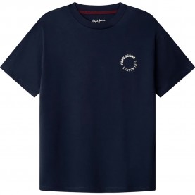 тениска,детски,тениски,pepe,jeans,recco,short,sleeve,t,shirt,navy,(blue)