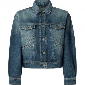 Яке Pepe jeans Relaxed denim jacket - Blue (Denim 5W0) яке,дамски,якета,и,палта,pepe,jeans,relaxed,denim,jacket,blue,(denim,5w0)