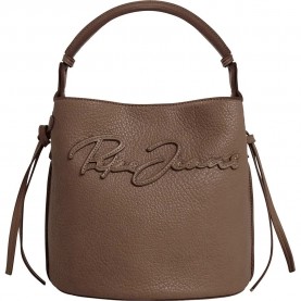чанта,всички,чанти,pepe,jeans,taylor,script,handbag,brown,(biscuit,beige)
