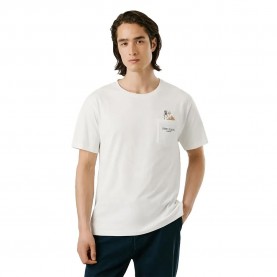 Тениска Pepe jeans Thansen short sleeve T-shirt - White (Off White) тениска,мъжки,тениски,pepe,jeans,thansen,short,sleeve,t,shirt,white,(off,white)