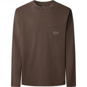 Тениска Pepe jeans Thor long sleeve T-shirt - Brown (Dark Brown) тениска,мъжки,тениски,дамски,тениски,pepe,jeans,thor,long,sleeve,t,shirt,brown,(dark,brown)