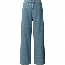 дамски,панталони,pepe,jeans,tweed,straight,high,waist,jeans,denim,(blue)