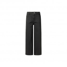 панталони,дамски,панталони,pepe,jeans,wide,crop,tania,pocket,high,waist,pants,black,(black)