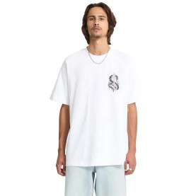 тениска,мъжки,тениски,volcom,snake,peace,loose,fit,short,sleeve,t,shirt,white