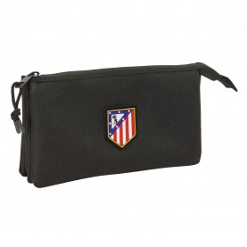 канцеларски,принадлежности,safta,atletico,de,madrid,teen,triple,pencil,case,black,(black)