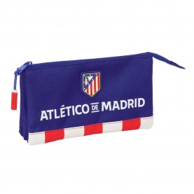 канцеларски,принадлежности,safta,atletico,de,madrid,triple,pencil,case,multicolor,(blue)
