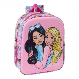 раница,раници,safta,622576011,barbie,3d,mini,6l,32x43x14,cm,backpack,multicolor,(pink)