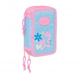 канцеларски,принадлежности,safta,blackfit8,smile,pencil,case,37,pieces,blue,(black)