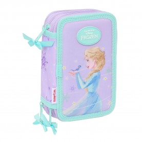 канцеларски,принадлежности,safta,frozen,spirit,pencil,case,37,pieces,multicolor,(purple)
