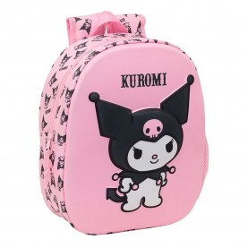 раница,раници,safta,kuromi,3d,wheeled,17l,32x43x14,cm,backpack,multicolor,(pink)