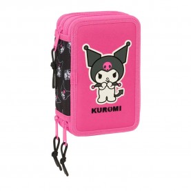 канцеларски,принадлежности,safta,kuromi,pencil,case,37,pieces,multicolor,(pink)