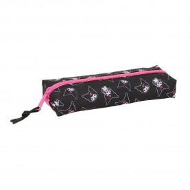 канцеларски,принадлежности,safta,kuromi,rectangular,22,cm,elastic,band,pencil,case,multicolor,(black)