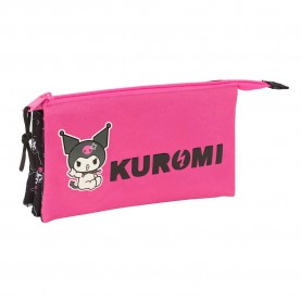 канцеларски,принадлежности,safta,kuromi,triple,pencil,case,multicolor,(pink)