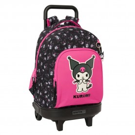раница,раници,safta,kuromi,wheeled,backpack,45,cm,black,(multicolor)