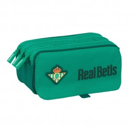 канцеларски,принадлежности,safta,real,betis,balompie,big,triple,pencil,case,green,(multicolor)