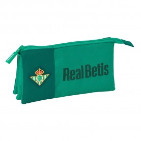 канцеларски,принадлежности,safta,real,betis,balompie,triple,pencil,case,green,(multicolor)