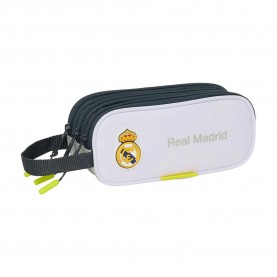 канцеларски,принадлежности,safta,real,madrid,25,26,triple,pencil,case,multicolor,(white)
