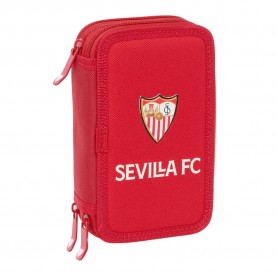 канцеларски,принадлежности,safta,sevilla,fc,pencil,case,36,pieces,red,(multicolor)
