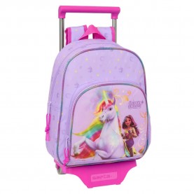 раница,раници,safta,unicorn,academy,wheeled,backpack,multicolor,(purple)