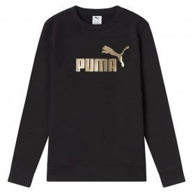блуза,дамски,блузи,puma,ess+,textured,foil,big,logo,sweatshirt,black
