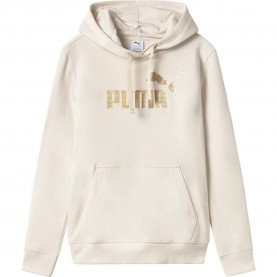 суичър,дамски,блузи,puma,essentials+,textured,foil,big,logo,hoodie,alpine,snow,(beige)